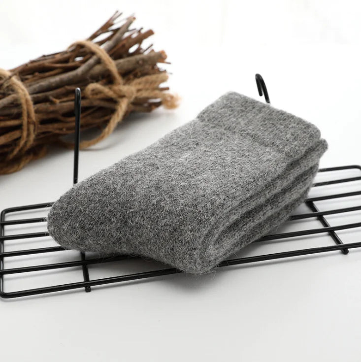 Wool Socks, Rabbit Hair Socks, Fleece Cashmere Socks