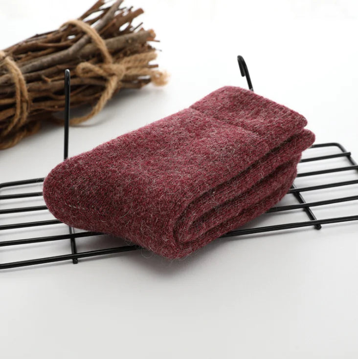 Wool Socks, Rabbit Hair Socks, Fleece Cashmere Socks